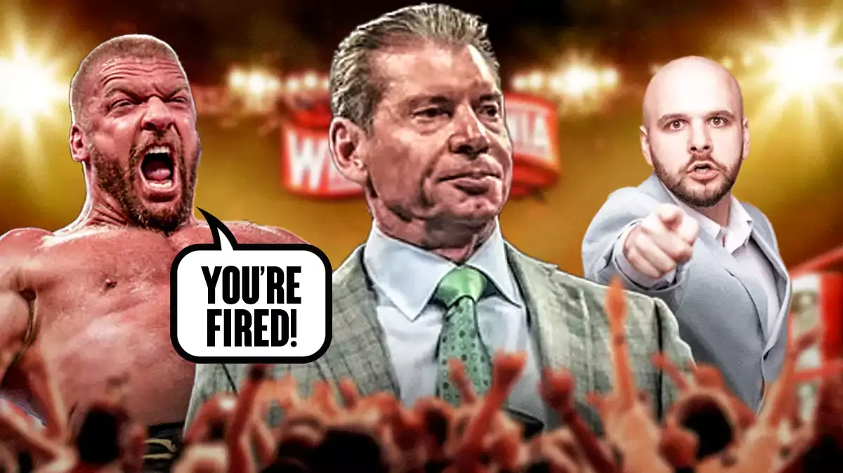 Triple H telling Vince McMahon, "You're fired!"