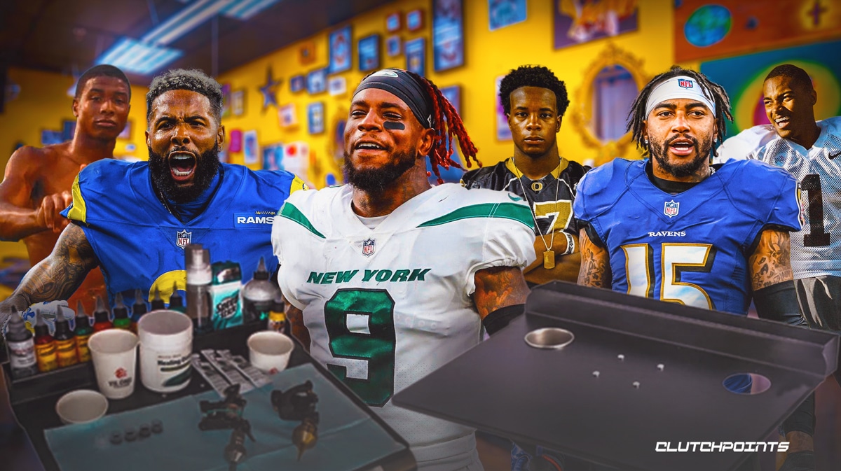 NFL players, NFL players tattoos, Odell Beckham Jr, De'Sean Jackson