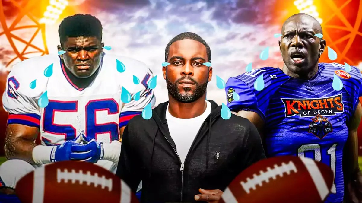 Warren Sapp, Michael Vick and Terrell Owens all in tears. They were NFL players that went broke.
