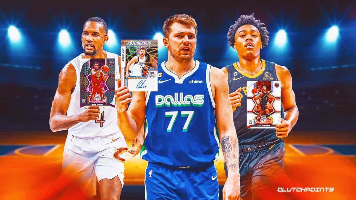 Panini, NBA, Cards, Luka Doncic, Mavs, Evan Mobley, Cavs, Scottie Barnes, Raptors