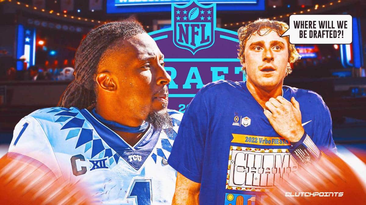 2023 NFL Draft, 2023 NFL Mock Draft, TCU football, Quentin Johnson, Max Duggan