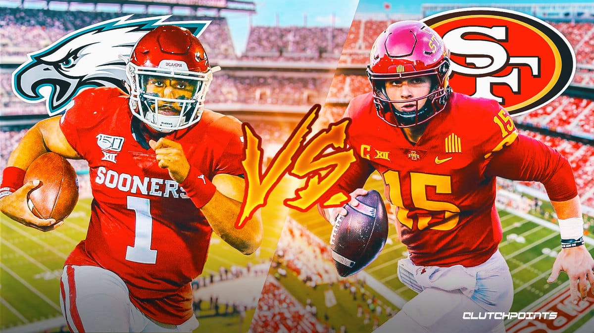 San Francisco 49ers, Philadelphia Eagles, Jalen Hurts, Brock Purdy, Iowa State, Oklahoma