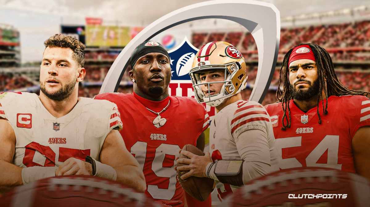 Nick Bosa, Deebo Samuel, Brock Purdy, Fred Warner, Niners