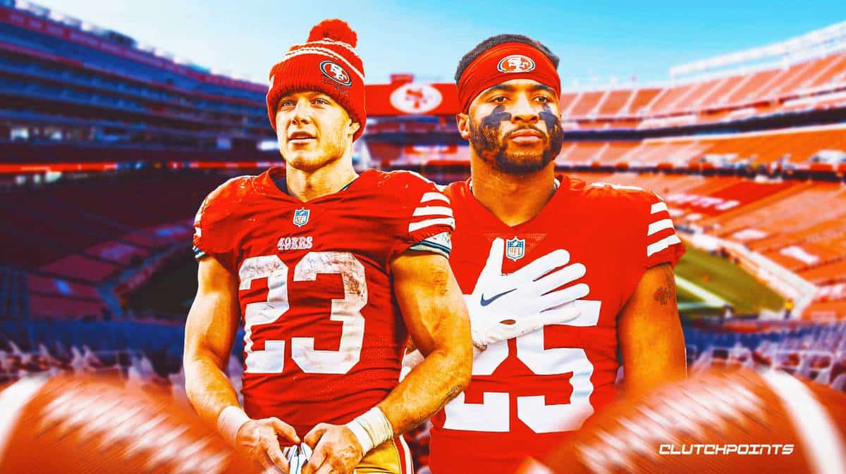 Christian McCaffrey, Elijah Mitchell, San Francisco 49ers,