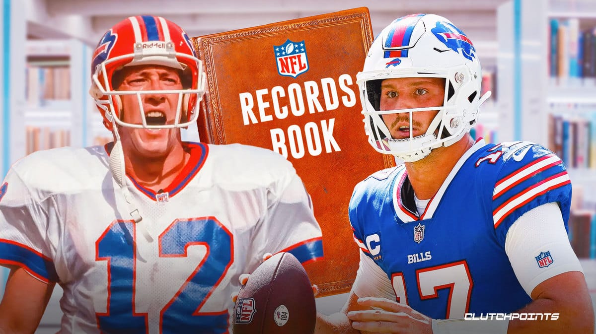 Josh Allen breaks Jim Kelly's Bills passing TD record, gets