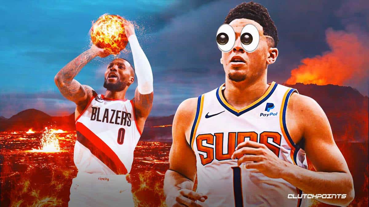 Devin Booker, Damian Lillard Portland Trail Blazers, Utah Jazz, Phoenix Suns