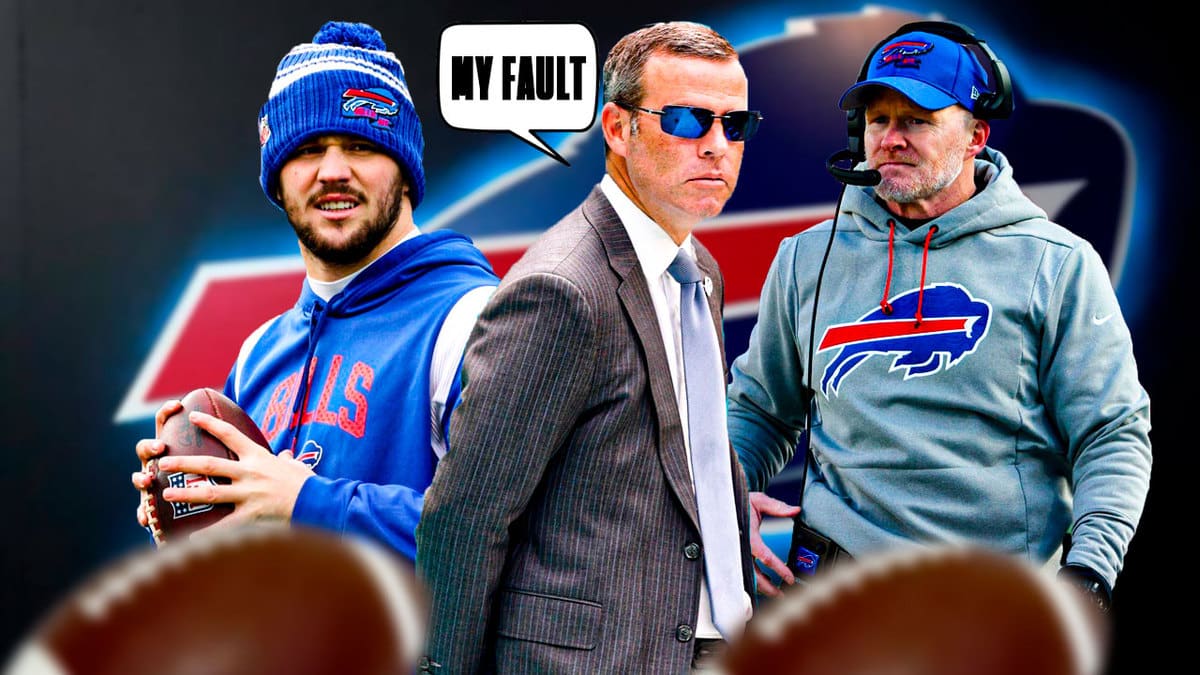 Brandon Beane, Josh Allen, Sean McDermott, Bills