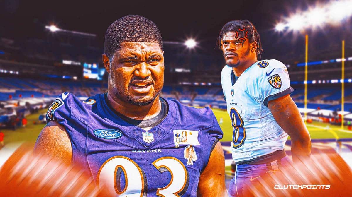 Calais Campbell, Lamar Jackson, Ravens