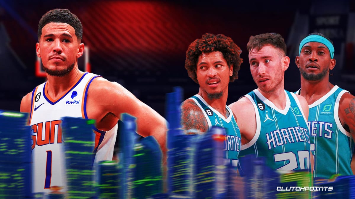 Devin Booker, Jalen McDaniels, Gordon Hayward, Kelly Oubre, Suns, Hornets