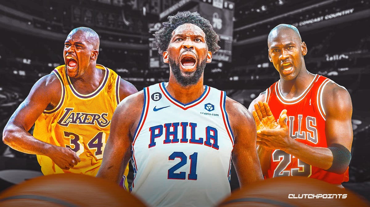 Joel Embiid, Michael Jordan, Sixers, Shaquille O'Neal