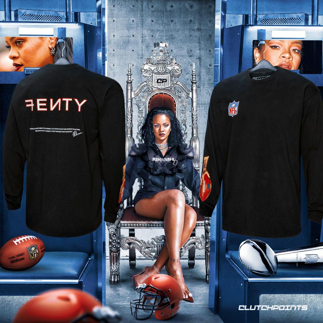 Mitchell & Ness Unisex FENTY for Black Super Bowl LVII Jersey Pullover  Hoodie