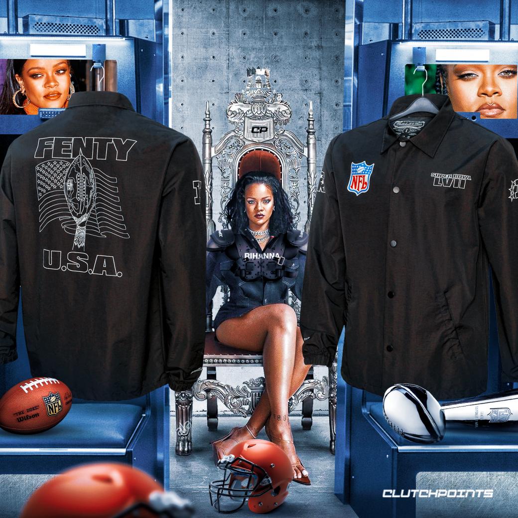 Rihanna  FENTY for M&N Limited Release Exclusive Leather Jacket! -  Mitchell And Ness