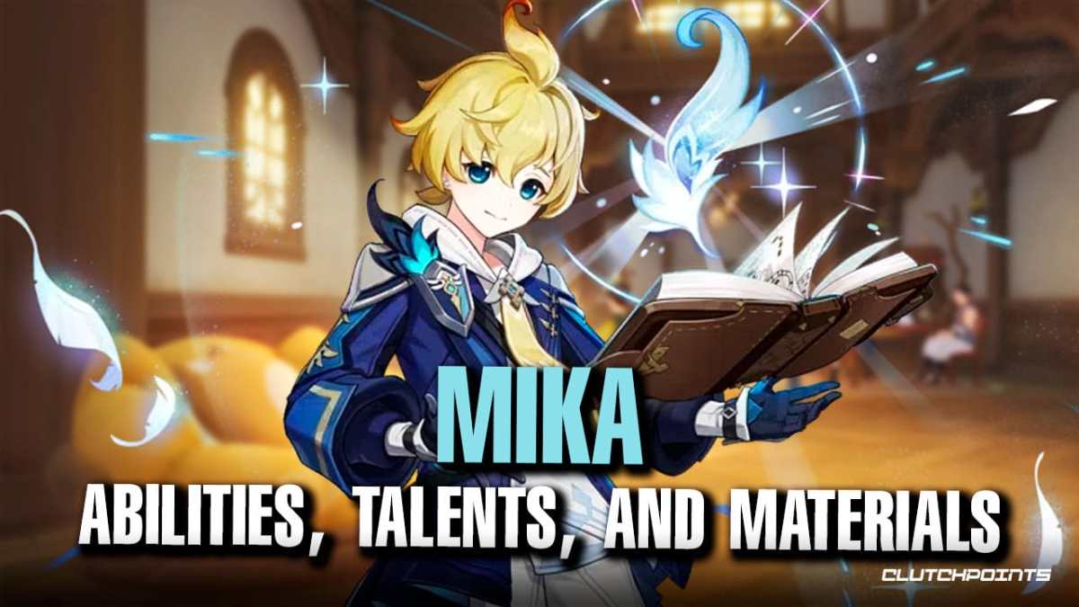 genshin mika, genshin impact mika, mika skills, mika talents, mika materials