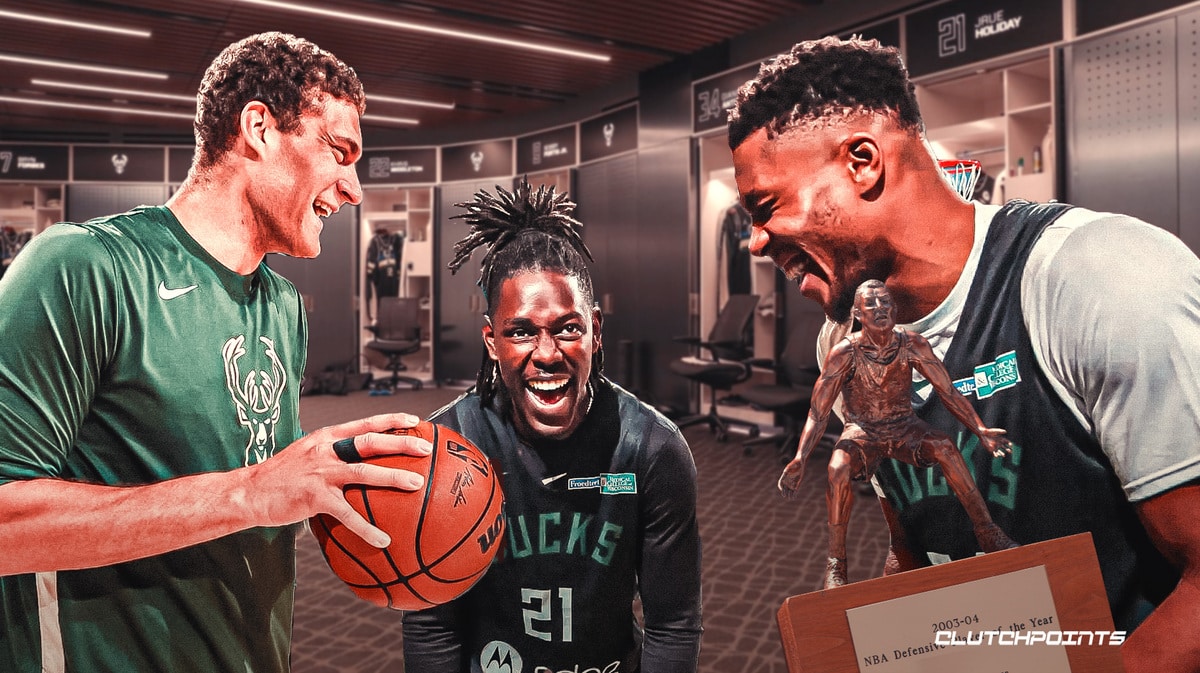 Giannis Antetokounmpo, Brook Lopez, Jrue Holiday, Bucks, DPOY
