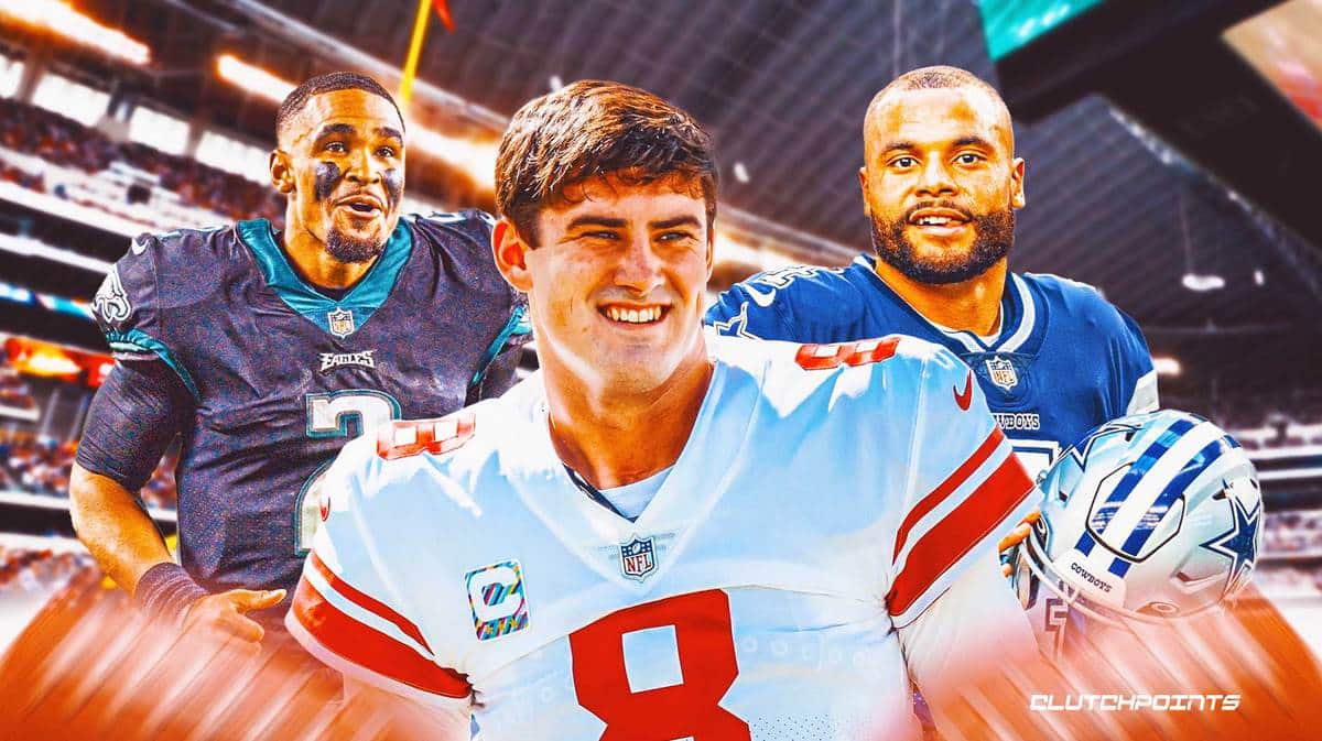 Giants, Eagles, Cowboys, Daniel Jones, Jalen Hurts, Dak Prescott
