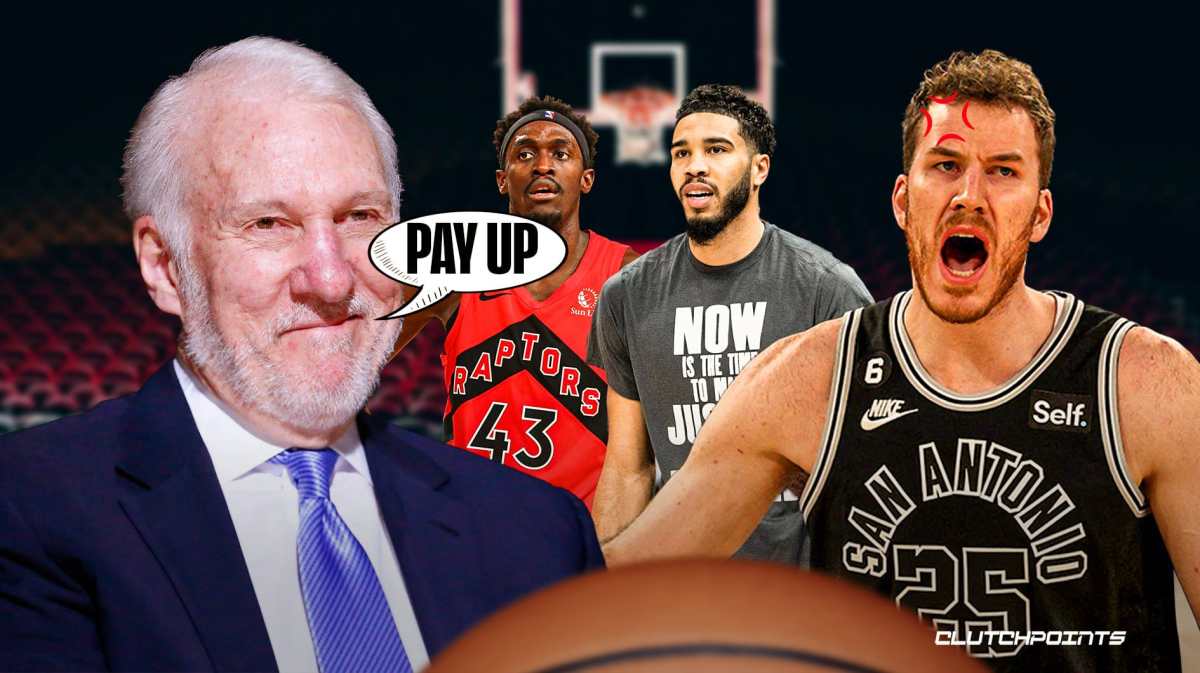 Gregg Popovich, Jakob Poeltl, Spurs, trade, Jayson Tatum, Pascal Siakam