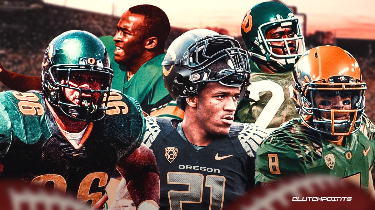 Haloti Ngota, Mel Renfro, Ahmad Rashad, LaMichael James, and Marcus Mariota, Oregon Football