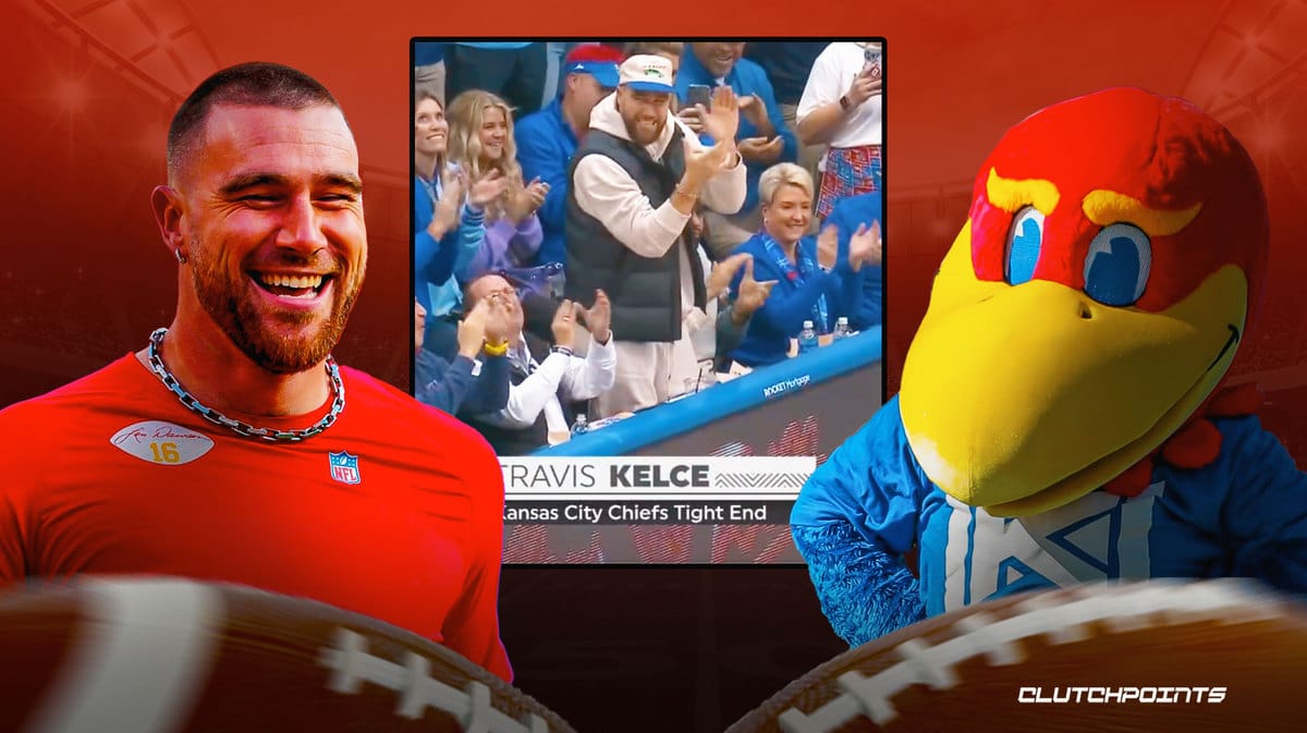 Kansas basketball fired up by Chiefs' Travis Kelce ahead of Super Bowl