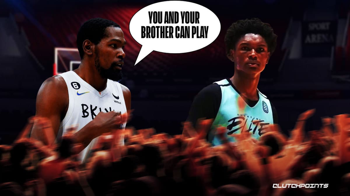 Kevin Durant and Amen Thompson