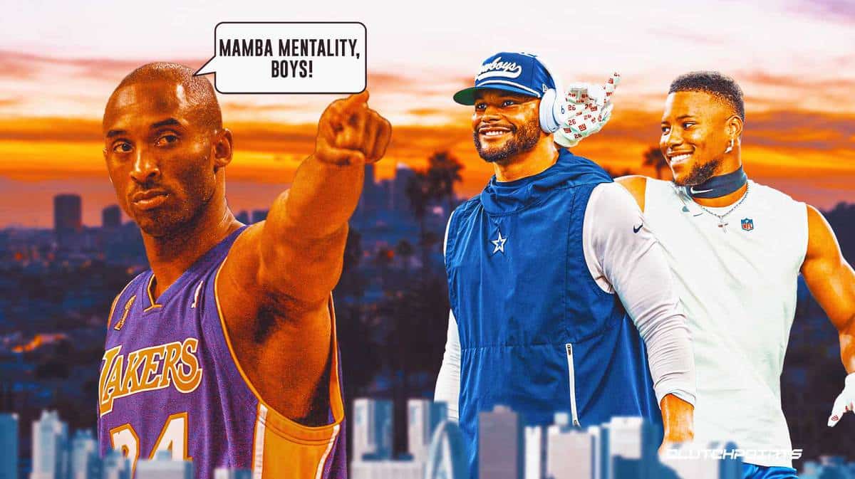 Kobe Bryant, Saquon Barkley, Dak Prescott, Lakers, Cowboys, Giants