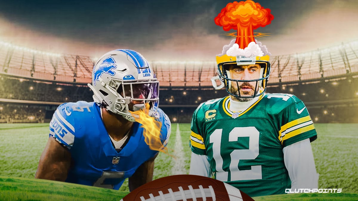 Aaron Rodgers, DeShon Elliott, Detroit Lions, Green Bay Packers