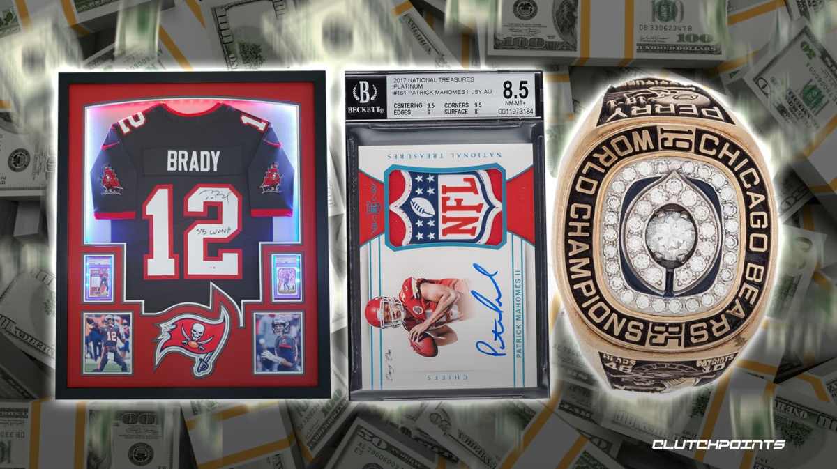 NFL Memorabilia, Tom Brady, Patrick Mahomes