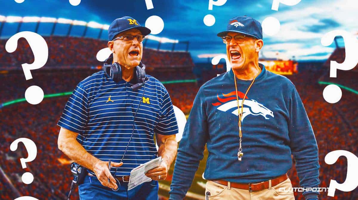 Jim Harbaugh, Michigan football, Broncos