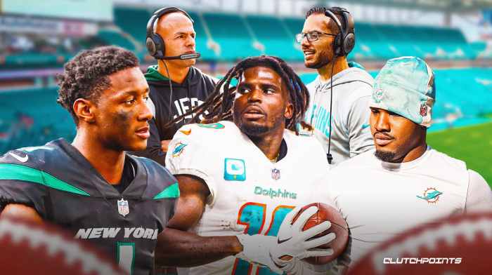 Jets Dolphins Week 18 Sauce Gardner Jaylen Waddle Tyreek Hill