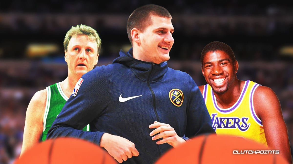 Nikola Jokic, Larry Bird, Magic Johnson, Nuggets