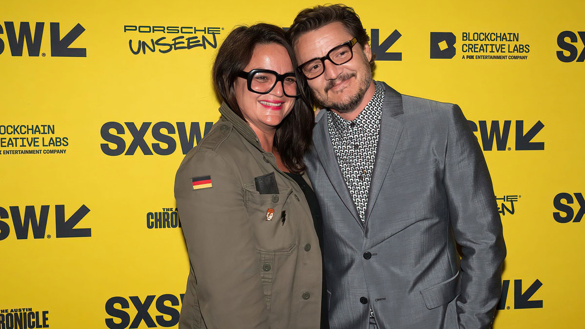 Pedro Pascal, right, at the premiere of \"The Unbearable Weight of Massive Talent\" during SXSW Film Festival at the Paramount Theatre on March 12, 2022, in Austin, Texas.