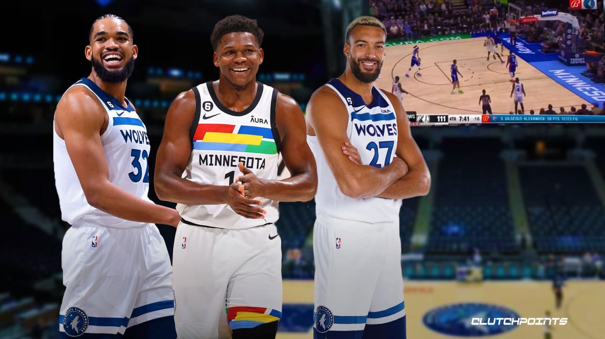 Rudy Gobert, Karl-Anthony Towns, Anthony Edwards, Shaqtin, Timberwolves