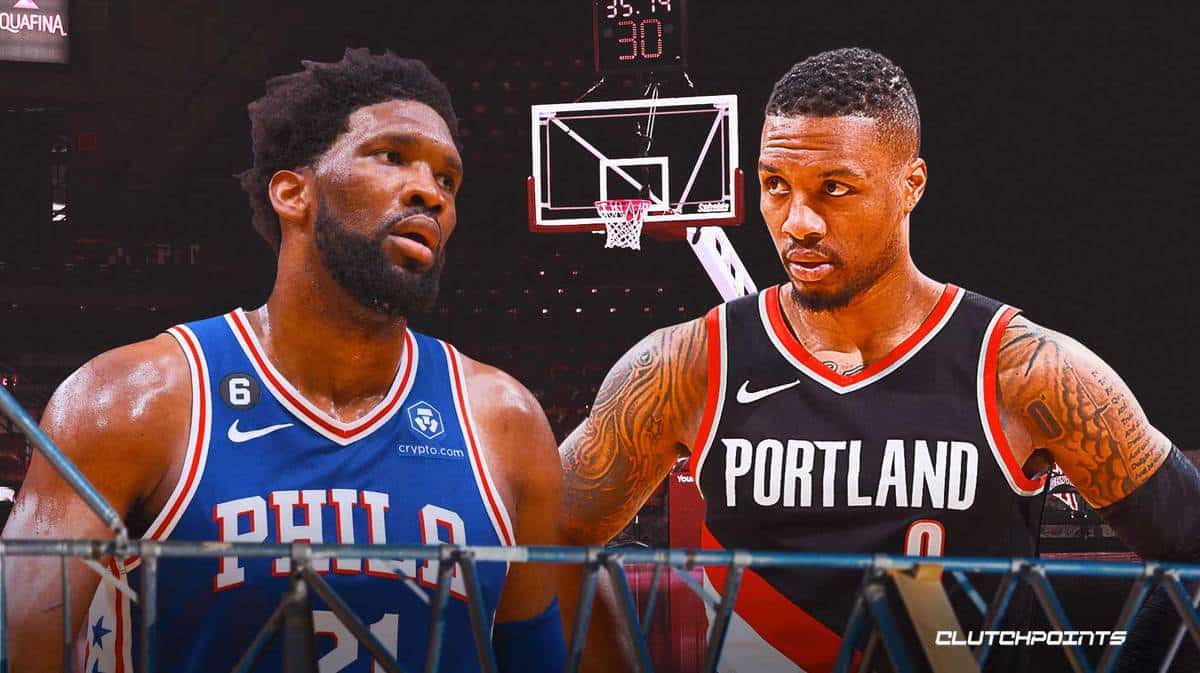 Sixers, Blazers, Joel Embiid, Damian Lillard