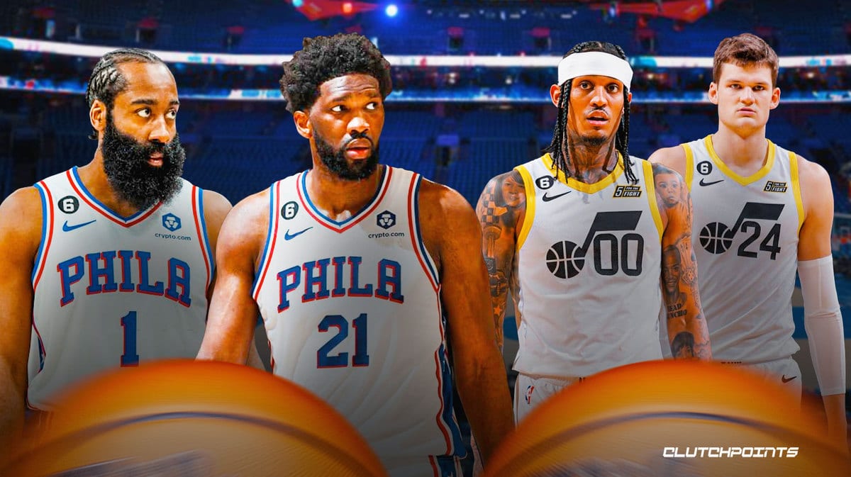 Sixers, Jazz, James Harden, Joel Embiid, Jordan Clarkson, Walker Kessler