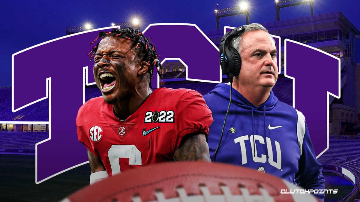 Trey Sanders, TCU football, Alabama football, Trey Sanders TCU, Trey Sanders Alabama