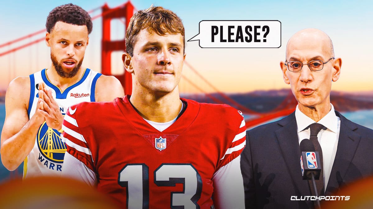Warriors, 49ers, Steph Curry, Brock Purdy, Adam Silver