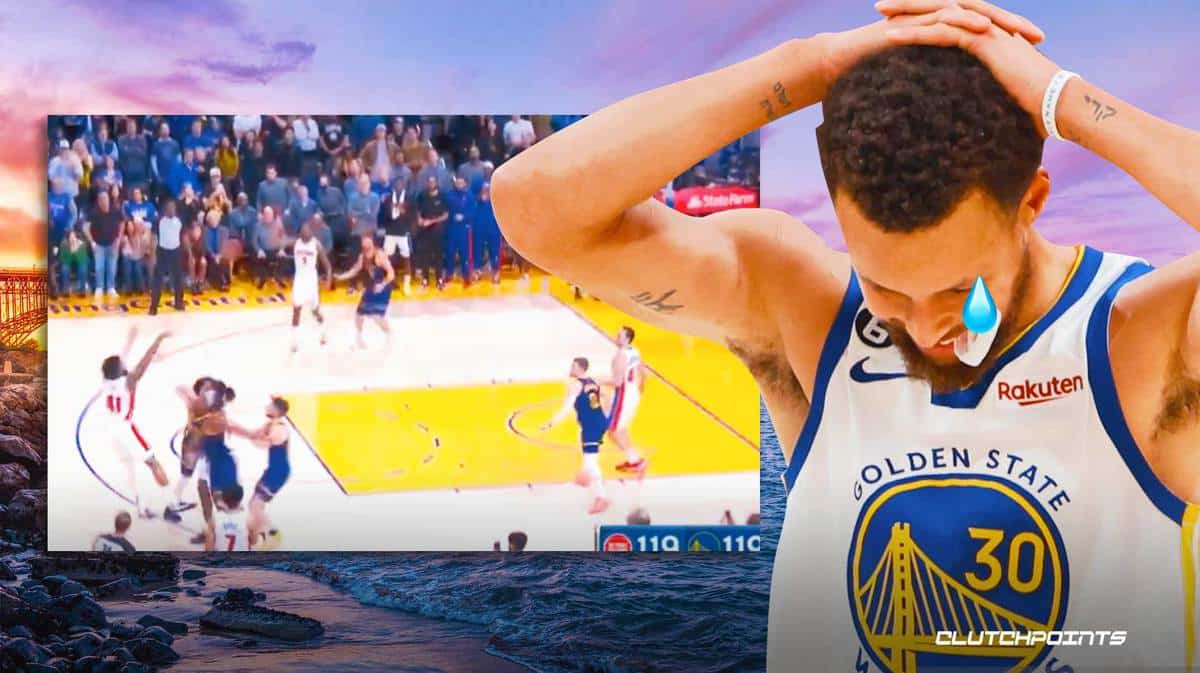 Stephen Curry, Saddiq Bey, Golden State Warriors, Detroit Pistons