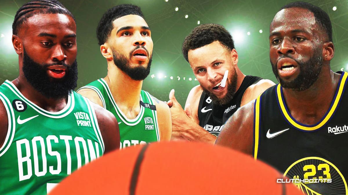 Jaylen Brown, Jayson Tatum, Steph Curry, Draymond Green, Warriors, Celtics