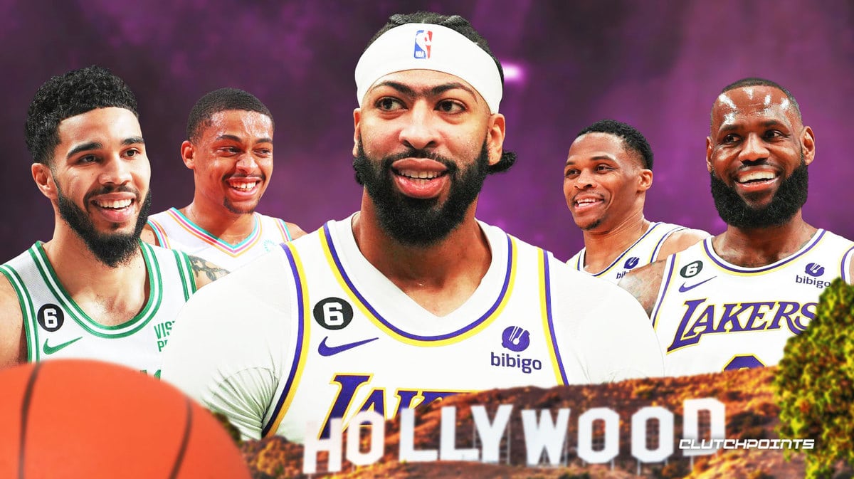 anthony davis lakers lebron james russell westbrook keldon johnson jayson tatum
