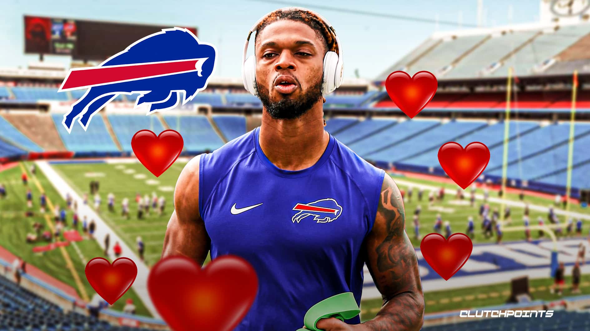 Bills' Damar Hamlin attends 1st game since cardiac arrest, waves to fans