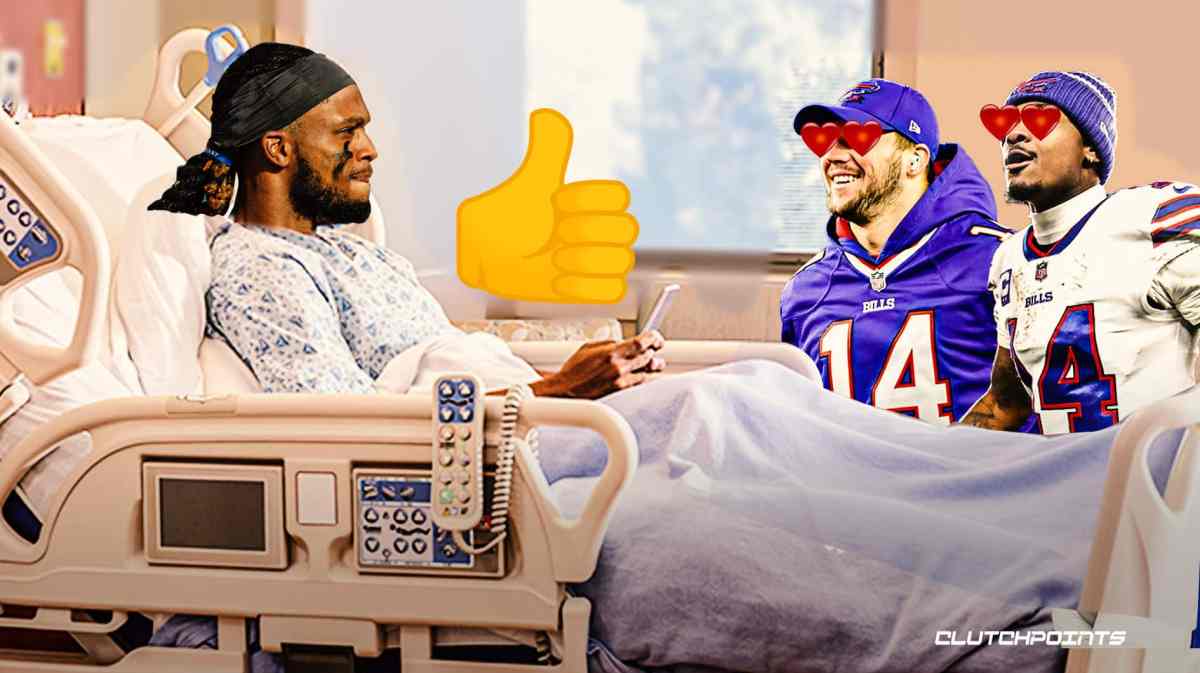 Damar Hamlin, Josh Allen, Stefon Diggs, Bills