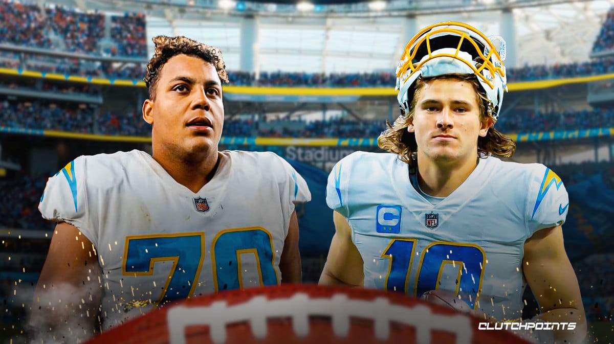 Justin Herbert, Rashawn Slater, Chargers, playoffs