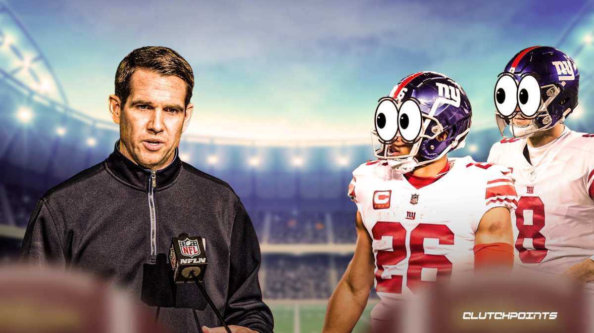 Joe Schoen, Daniel Jones, Saquon Barkley, Giants