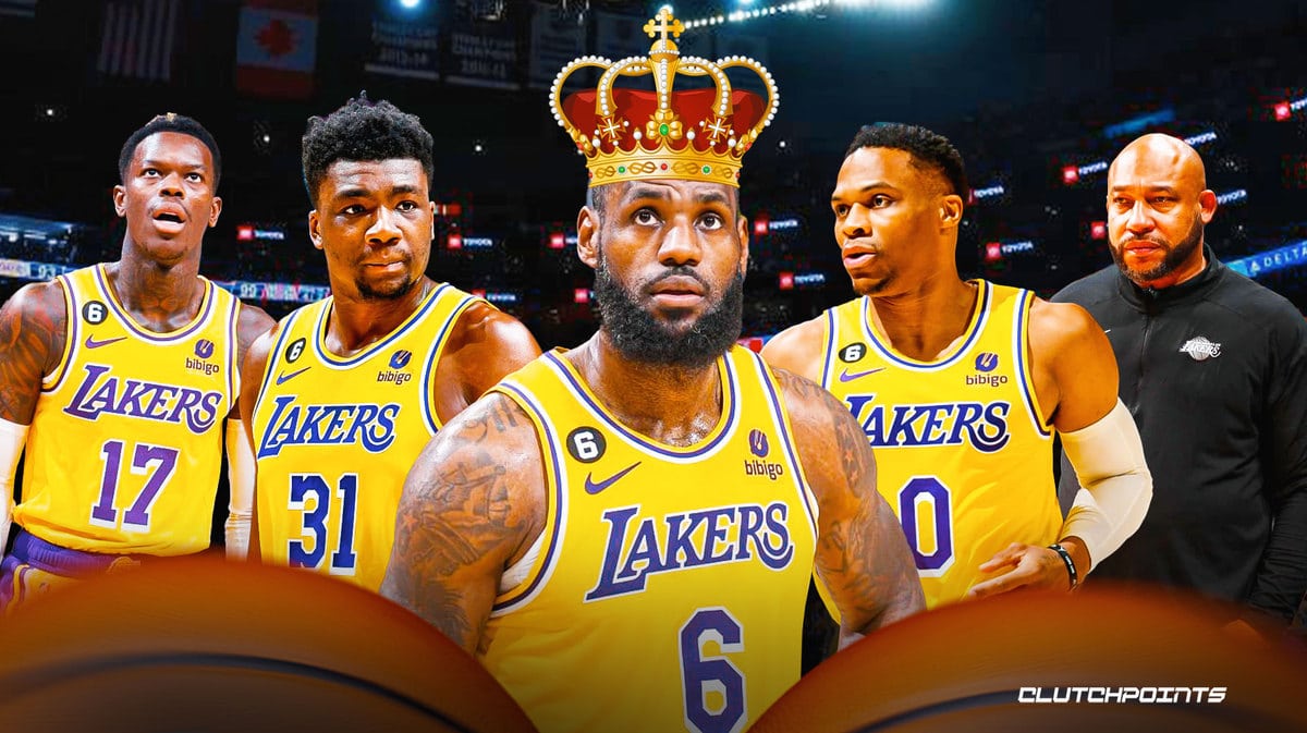 lakers lebron james russell westbrook thomas bryant dennis schroder darvin ham