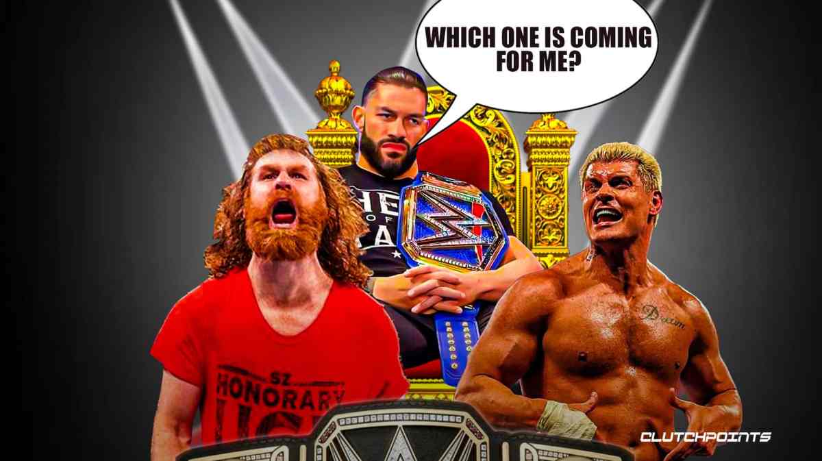 Sami Zayn, Cody Rhodes, Roman Reigns, Royal Rumble