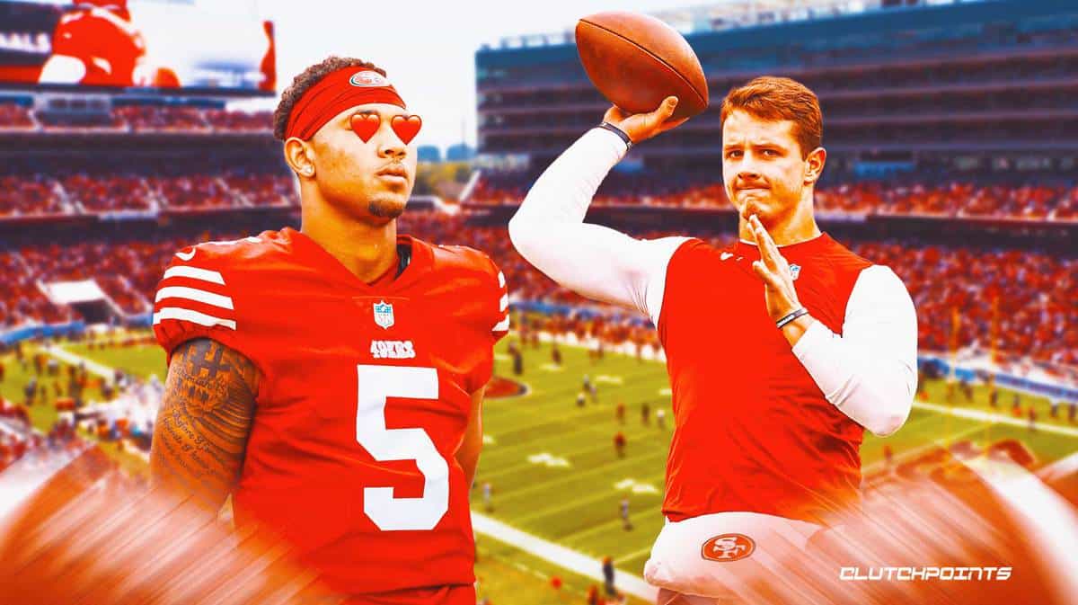 Trey Lance, Brock Purdy, 49ers