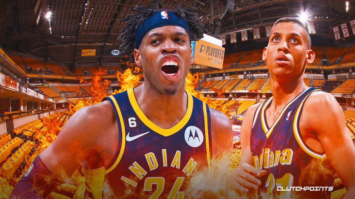 Buddy Hield, Reggie Miller, Pacers, three