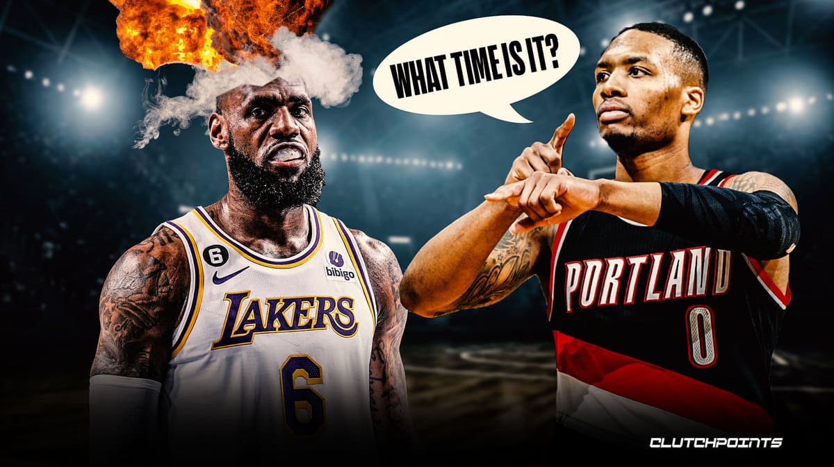 Damian Lillard, LeBron James, Los Angeles Lakers, Portland Trail Blazers