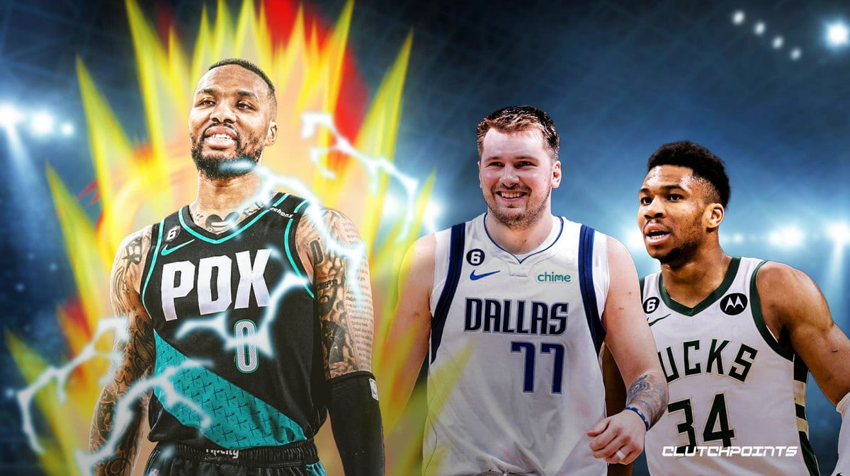 Damian Lillard, Luka Doncic, Giannis Antetokounmpo, Blazers