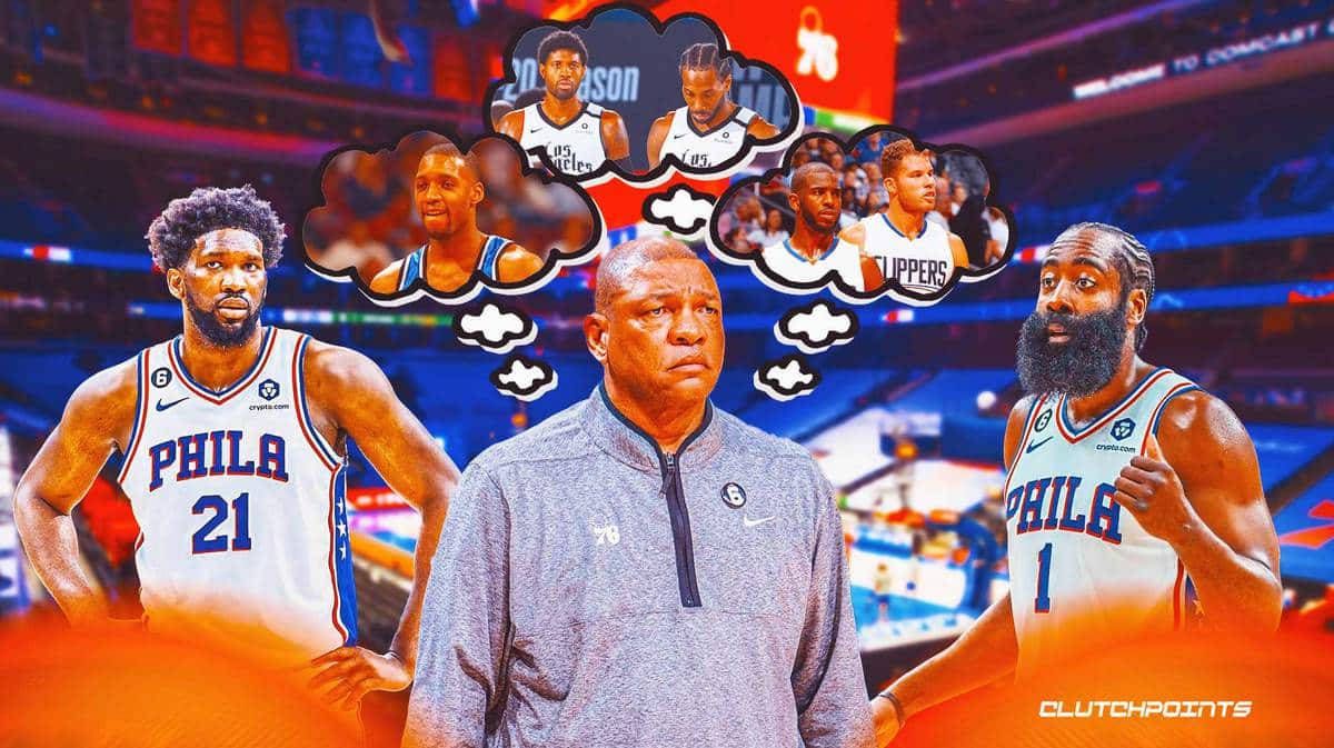 Doc Rivers, Sixers, championship, flaw, All-Star break, James Harden, Joel Embiid, 3-1, Paul George, Kawhi Leonard, Tracy McGrady, Chris Paul, Blake Griffin
