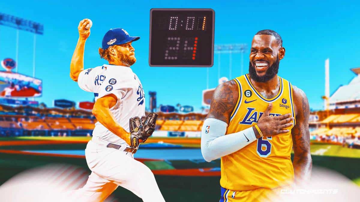 Clayton Kershaw, MLB pitch clock, Dodgers, LeBron James